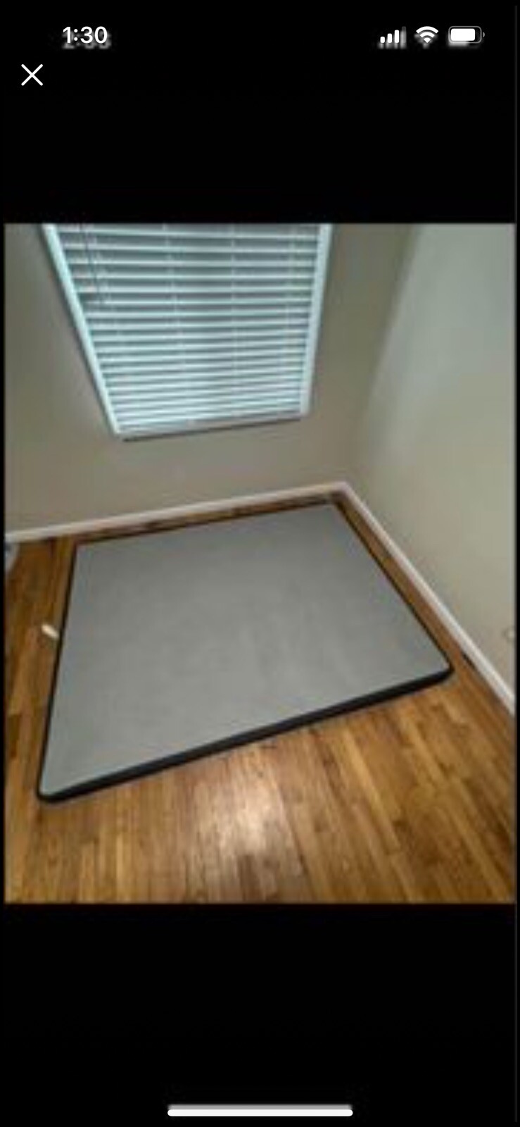 Queen size mattress with base