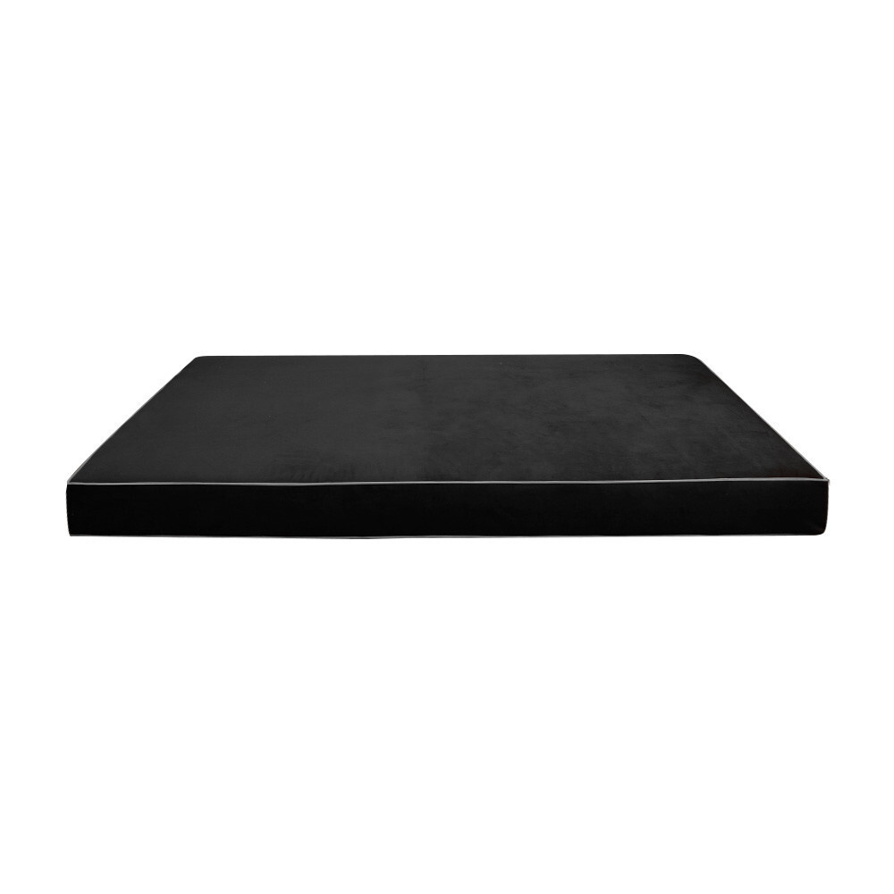 Contrast Pipe 6″ Twin-XL 80x39x6 Velvet Indoor Daybed Mattress COVER ONLY-AD350