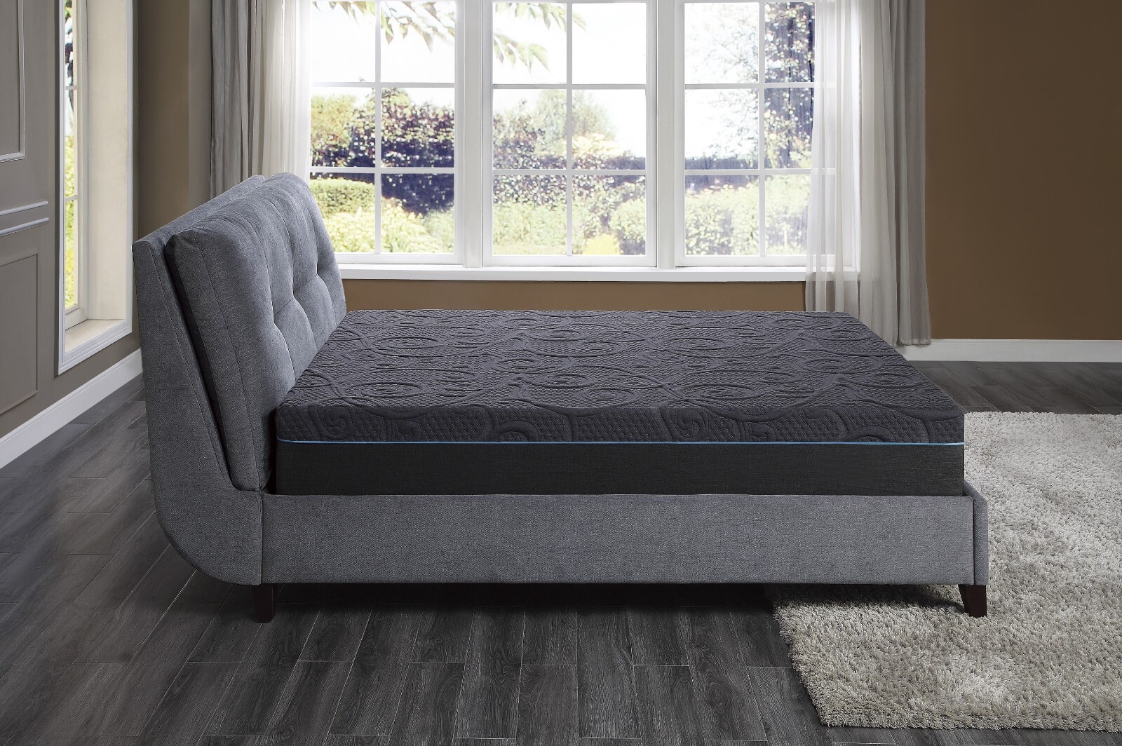 King Bed Mattress 11-inch Hybrid Foam Mattress Pocket Coil, Mattress in a Box