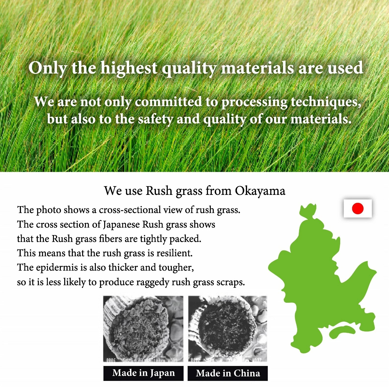 HAGIHARA Tatami Mattress Queen Japanese rush grass Futon mat Foldable Beige 2607