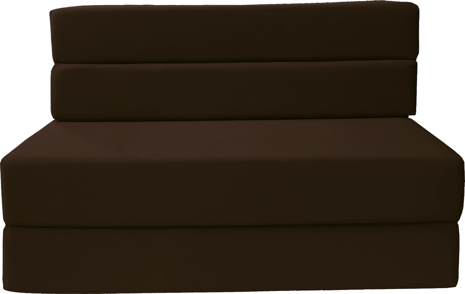 Full Size 4-Folding Foam Mattresses, Sofa Beds, Chairs, Couches 6x54x75 Brown