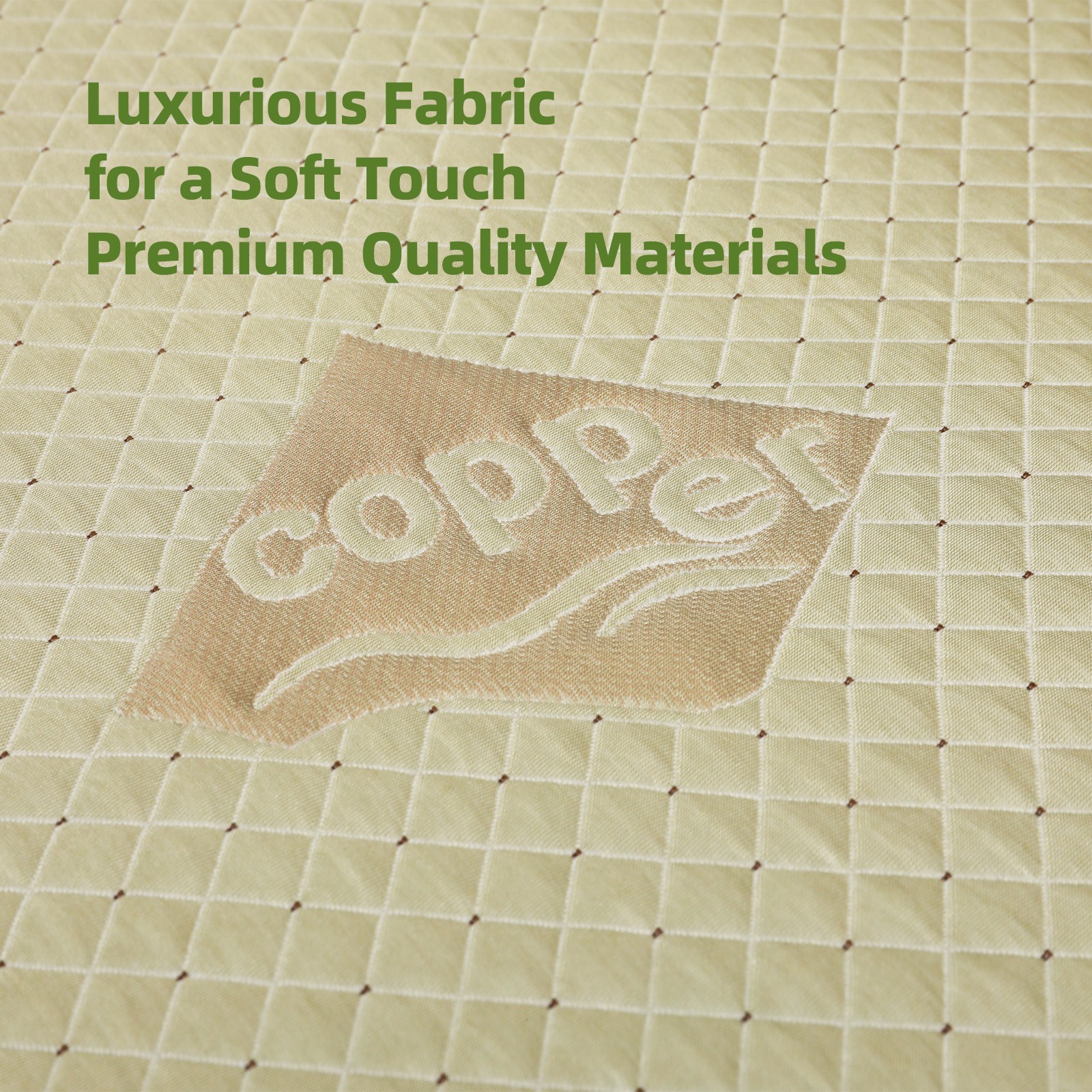 EGOHOME Queen Mattress 12 Inch Copper Cooling Gel Memory Foam for Back Pain