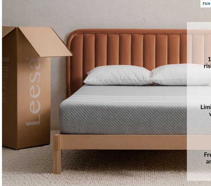 Queen Size, Brand NEW Leesa Memory Foam Mattress – Original Mattress