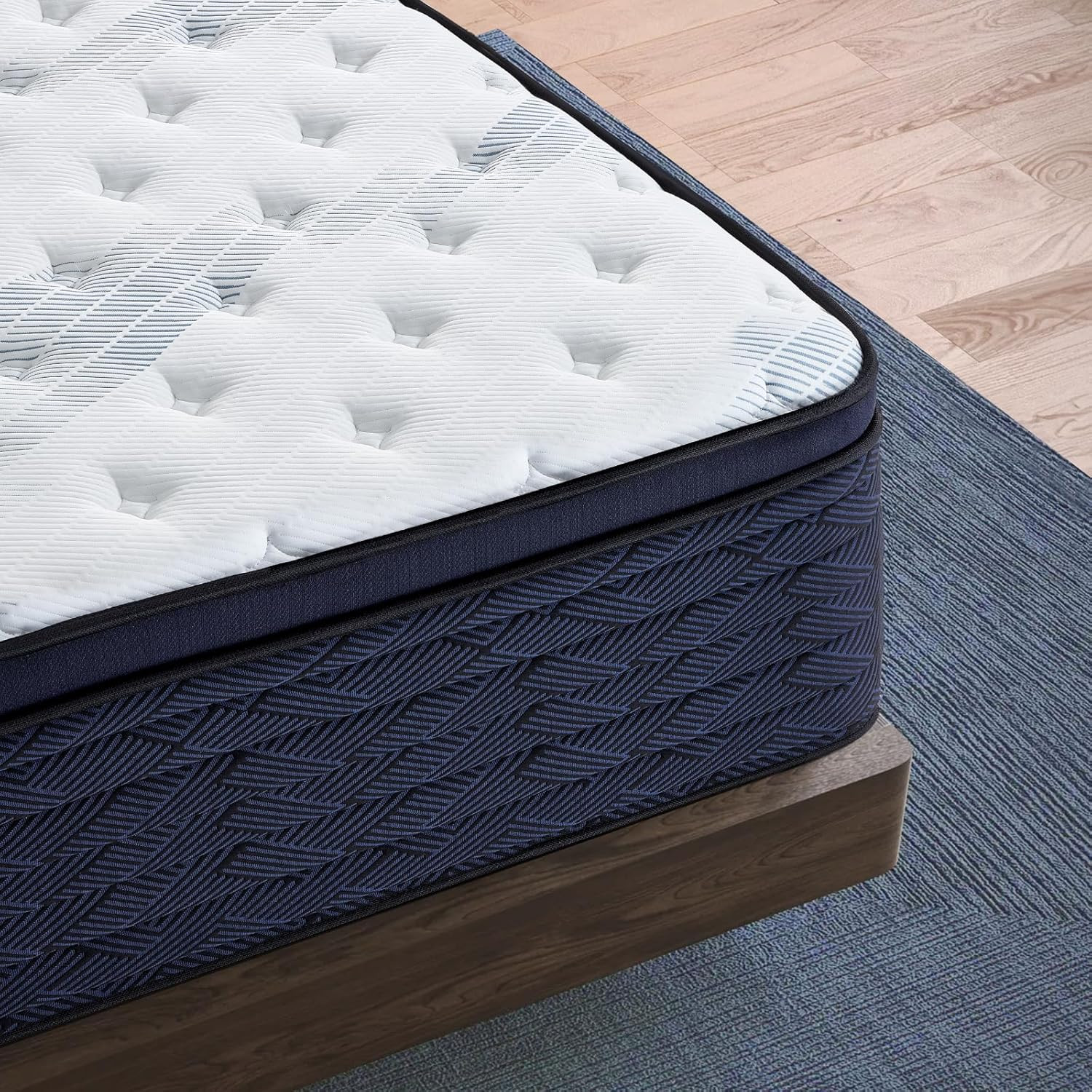 Luxury 14″ King Mattress – Euro Top Hybrid with Gel Foam & 5-Zone Support