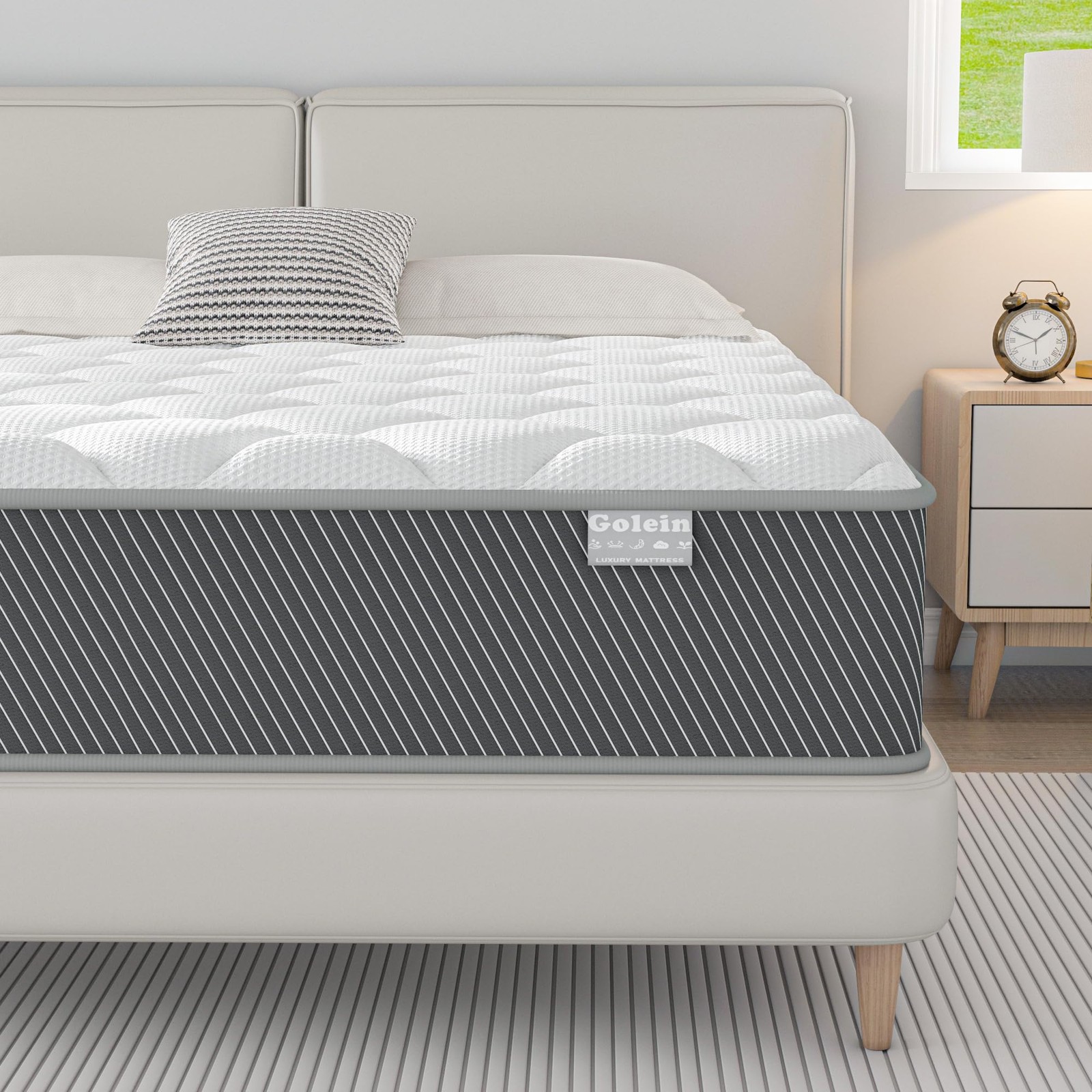 Full Size Mattress, 10 Inch Memory Foam Mattress in a Box with Pocket Spring,…