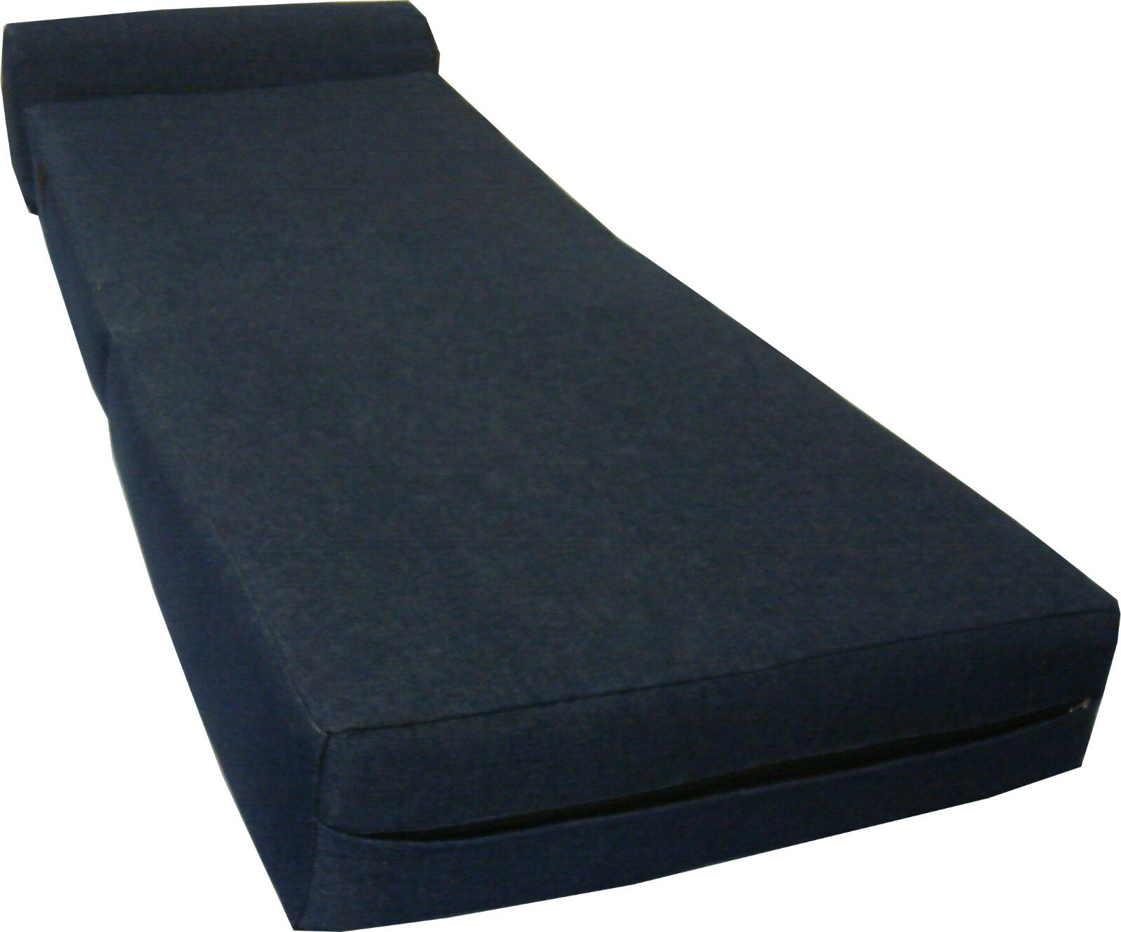 Flip Chair Folding Foam Beds, Portable Studio Sofa Bed, Couch 6x24x70, Navy Blue