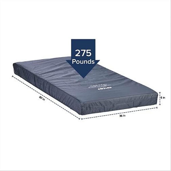 Hospital Medical Bed Mattress Twin XL Blue Water Resistant Non Slip Home Foam