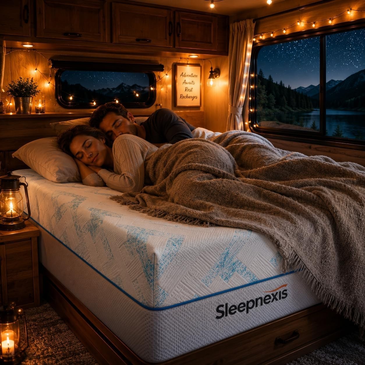 RV Mattress Cooling Gel Memory Foam Medium Firm Mattress in a Box
