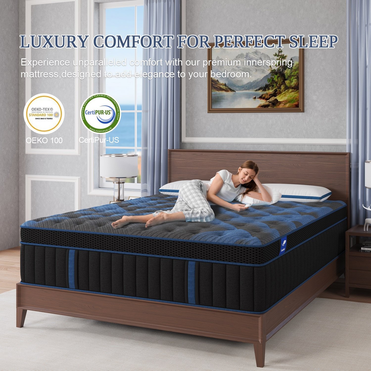 14″Twin Full Queen King Size Gel Memory Foam Spring Mattress In A Box