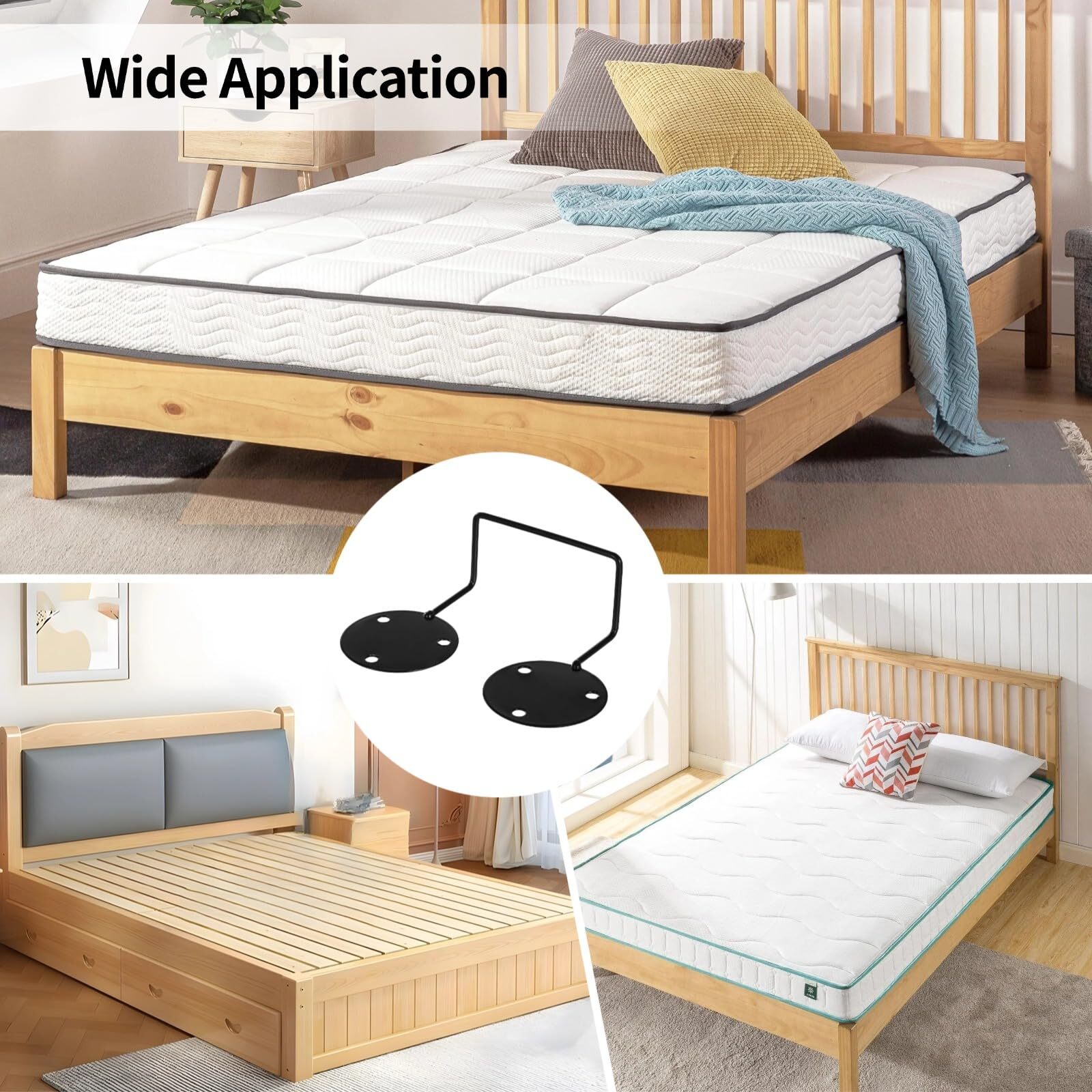 4 PCS Mattress Retainer Bars Mattress Slide Stopper for Adjustable Bed Metal …
