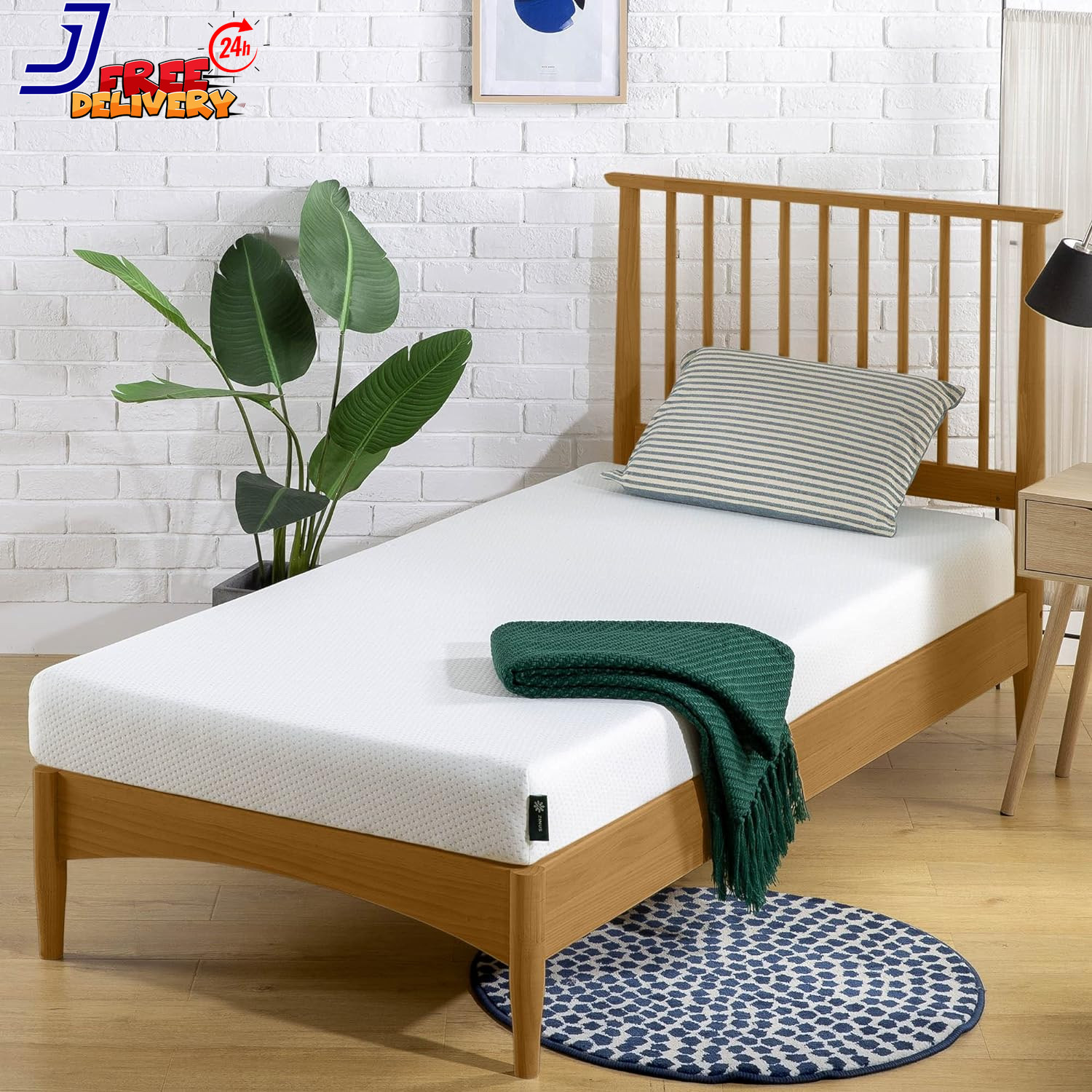 Narrow Twin Mattress 30” Wide X 75”Long 5 Inch Memory Foam Mattress for Bunk Bed