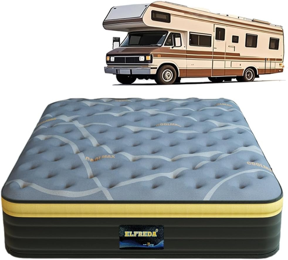 12″ RV King Mattress – Pillow Top Hybrid, Medium Firm, 80″x72″ Comfort