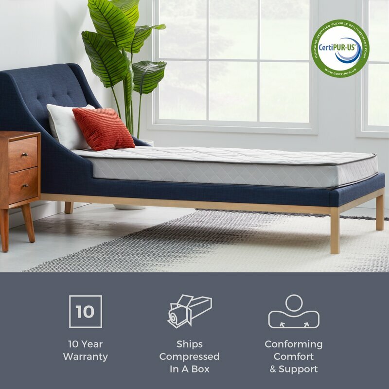 Full Size Bed Firm 6″ Inch Innerspring Mattress Foam Steel Coils Quilted Cover