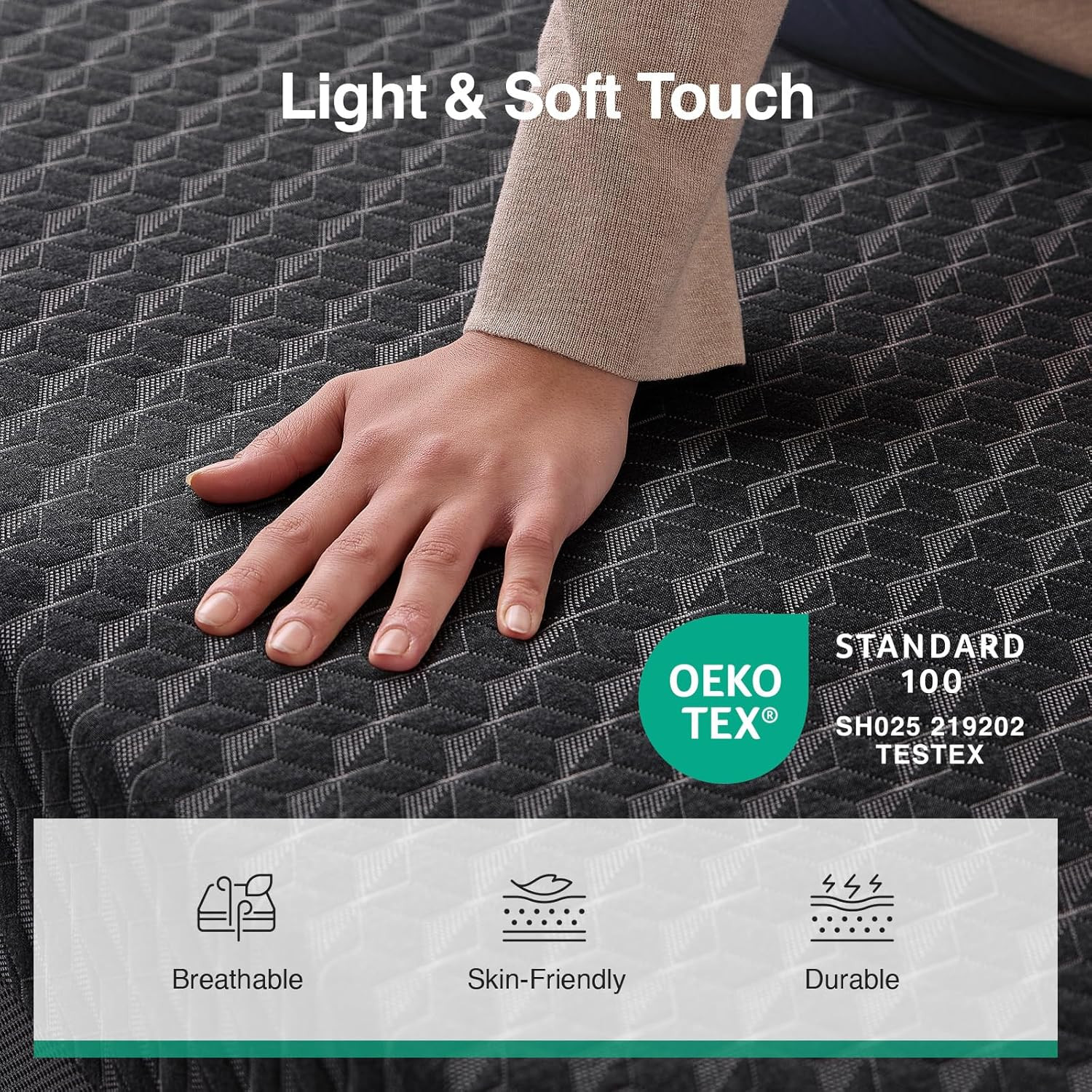 12″ King Gel Memory Foam Mattress – Ergonomic Comfort & Medium Firm Support