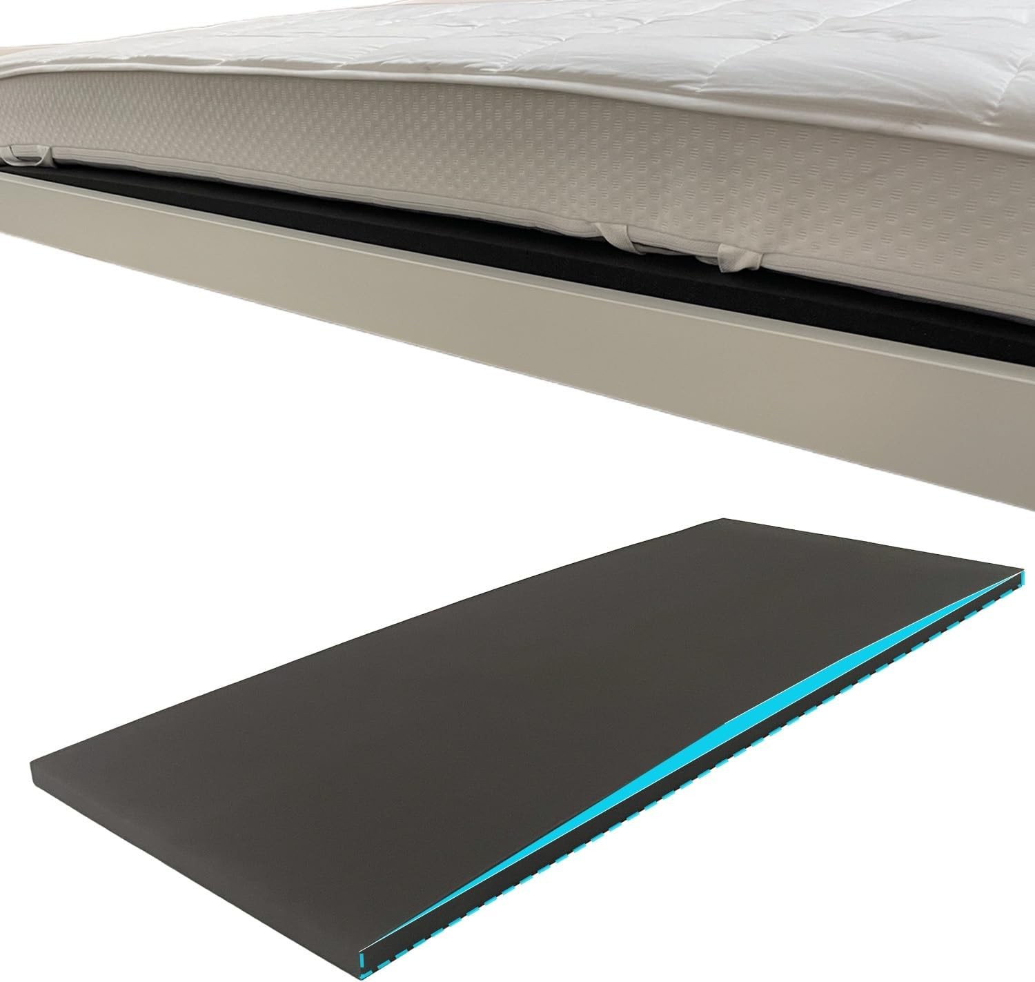 Sagging Mattress Support 47″ x 25″ x 2″ – 50D High-Density Foam Under Mattress
