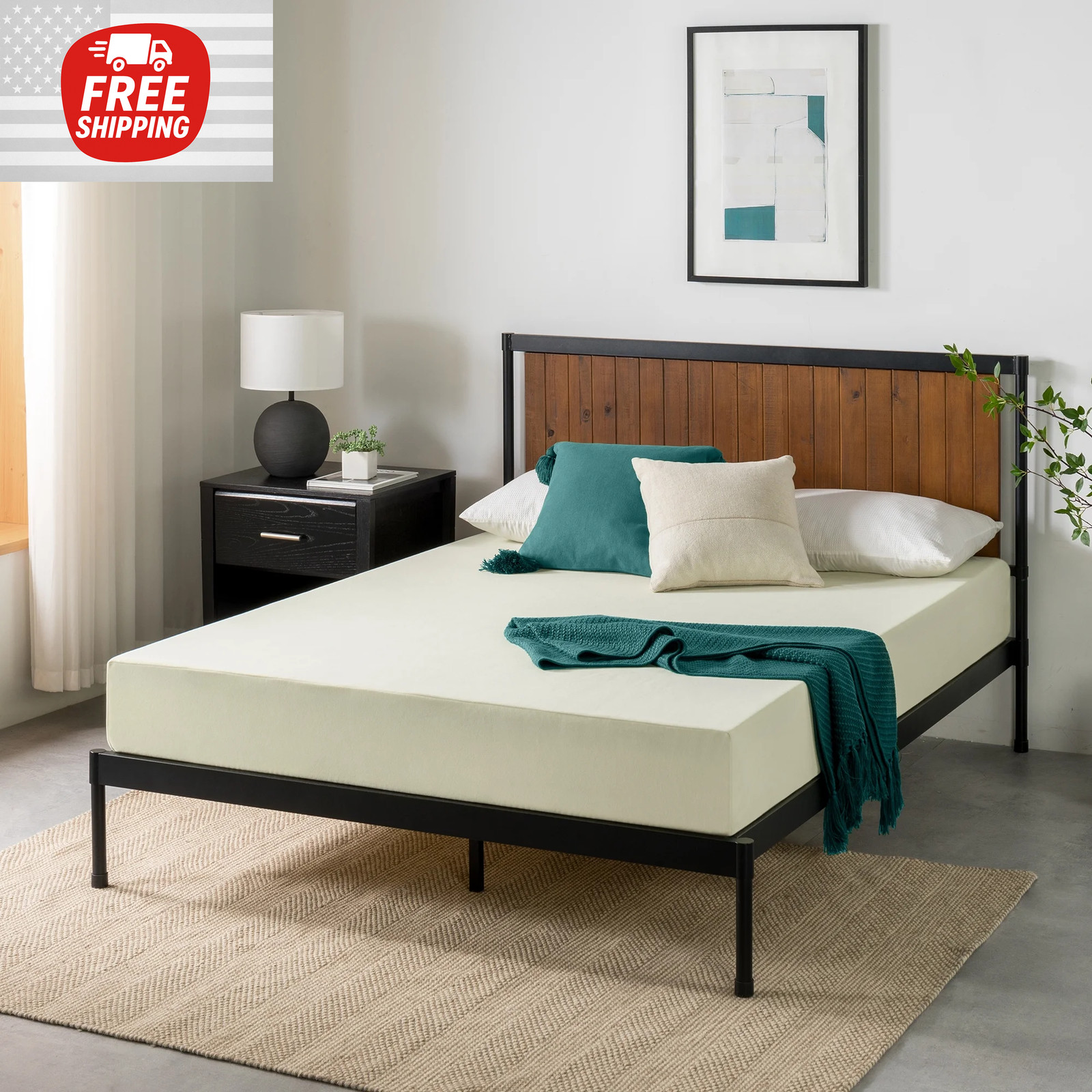 8″ Colchones TWIN Size De Espuma 8 Pulgadas Memory Foam Mattress Cooling Bed NEW