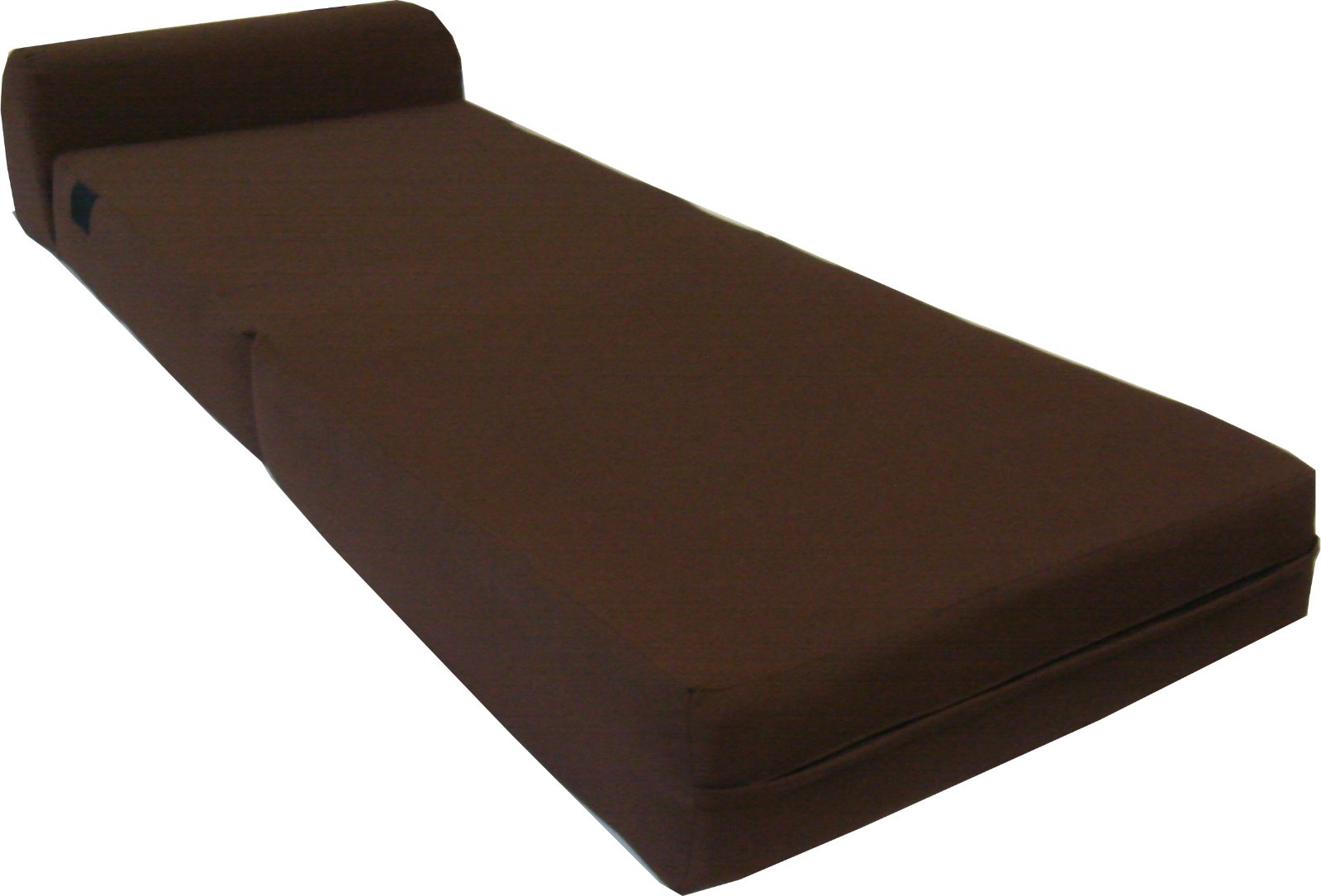 Brown 6 x 24 x 70 Sleeper Chair Folding Foam Bed, High Foam Density 1.8 lbs
