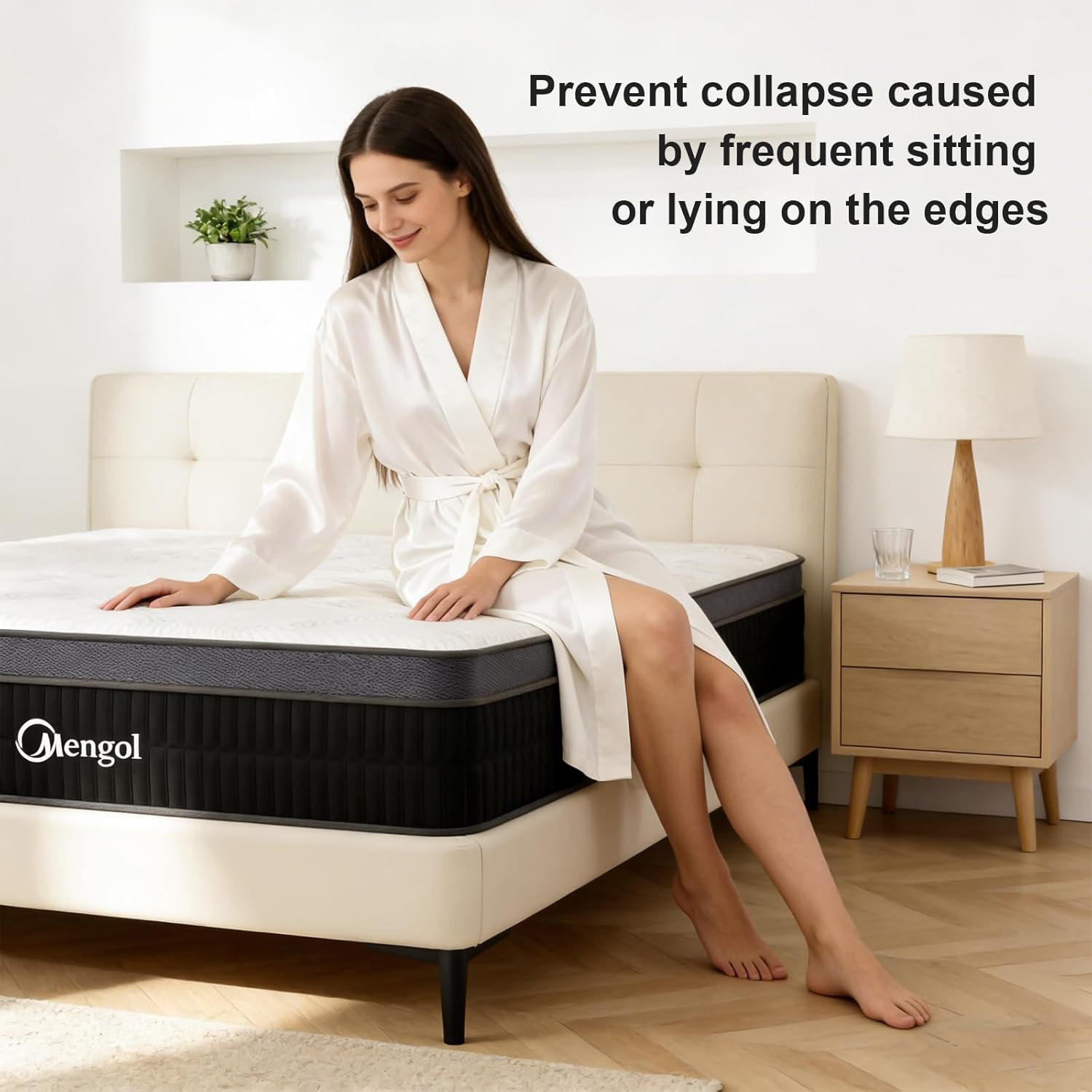 Full Mattress 12 Inch Medium Firm Hybrid Mattress Full Size in a Box, Memory Foa