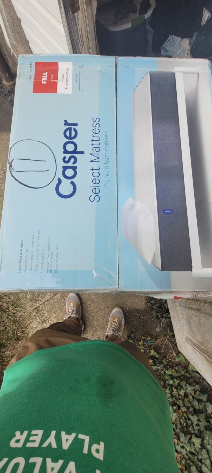 Casper Select FULL 12″ Memory Premium Foam Mattress Medium Firm New in Box