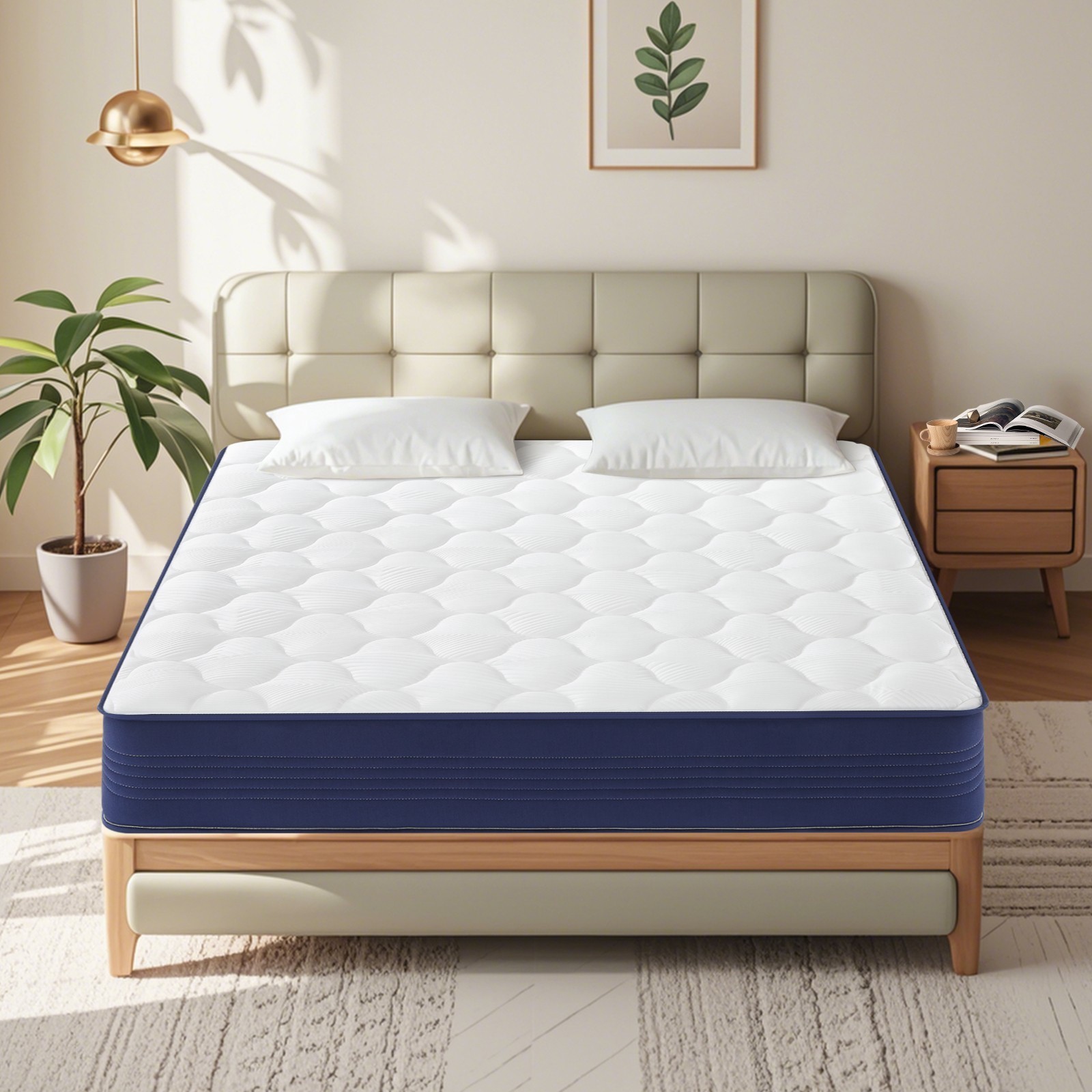 10″ 12″ Full Size Gel Memory Foam Hybrid Mattress in a Box with Pocket Springs