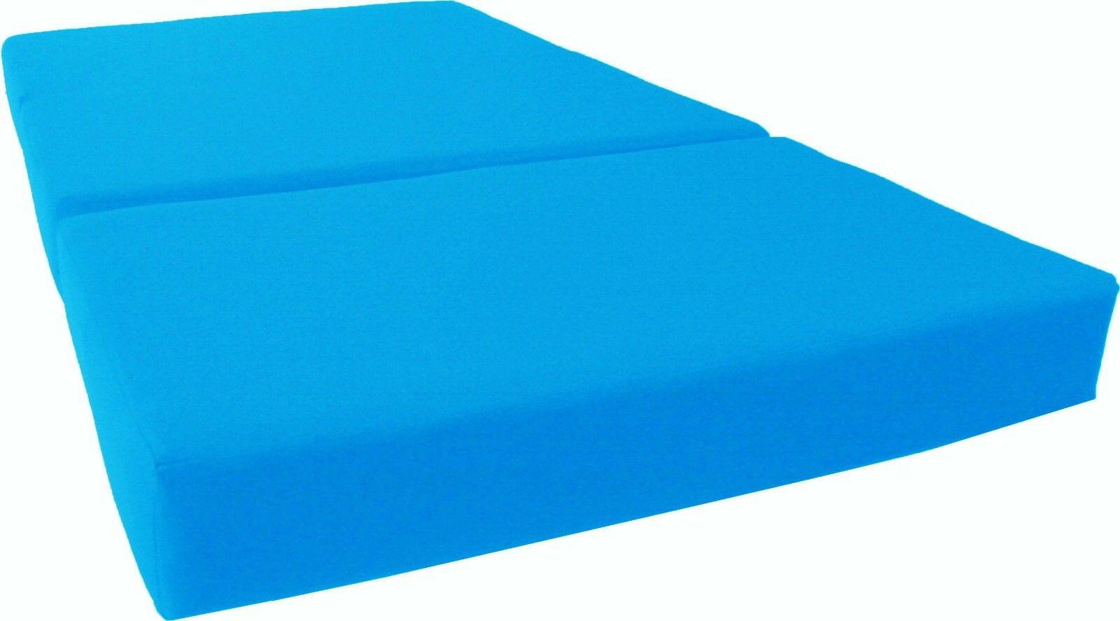 Full Trifold Foam Beds, Foldable Mattresses, Cushions, Seats 6x54x75, Turquoise