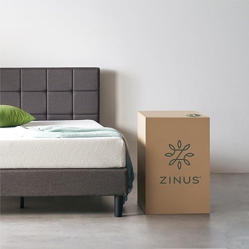ZINUS 8 INCH GREEN TEA ACTIVFRESH MEMORY FOAM MATTRESS, FULL MATTRESS – WHITE