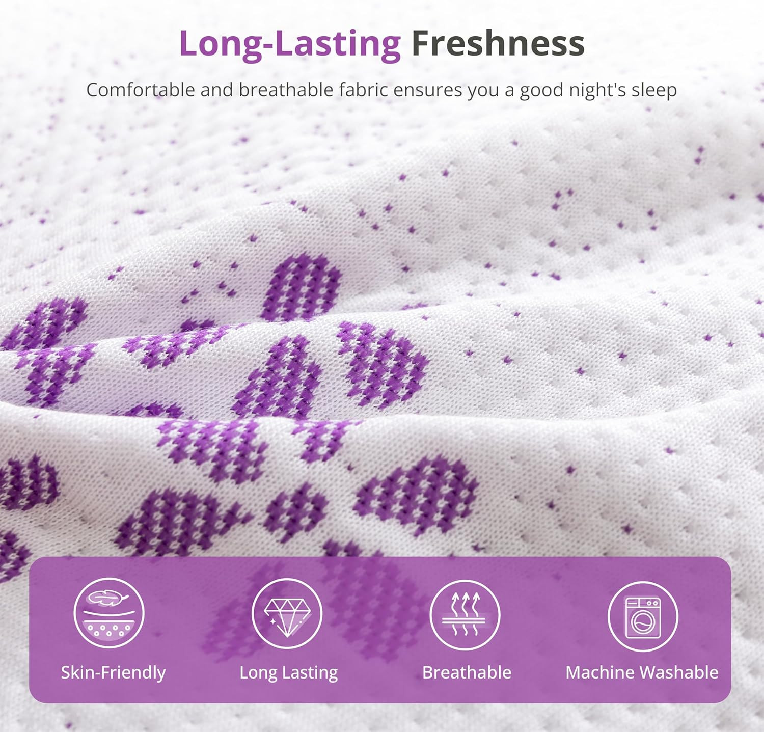 8″ Twin Memory Foam Mattress with Green Tea Gel – Pressure Relief & Comfort