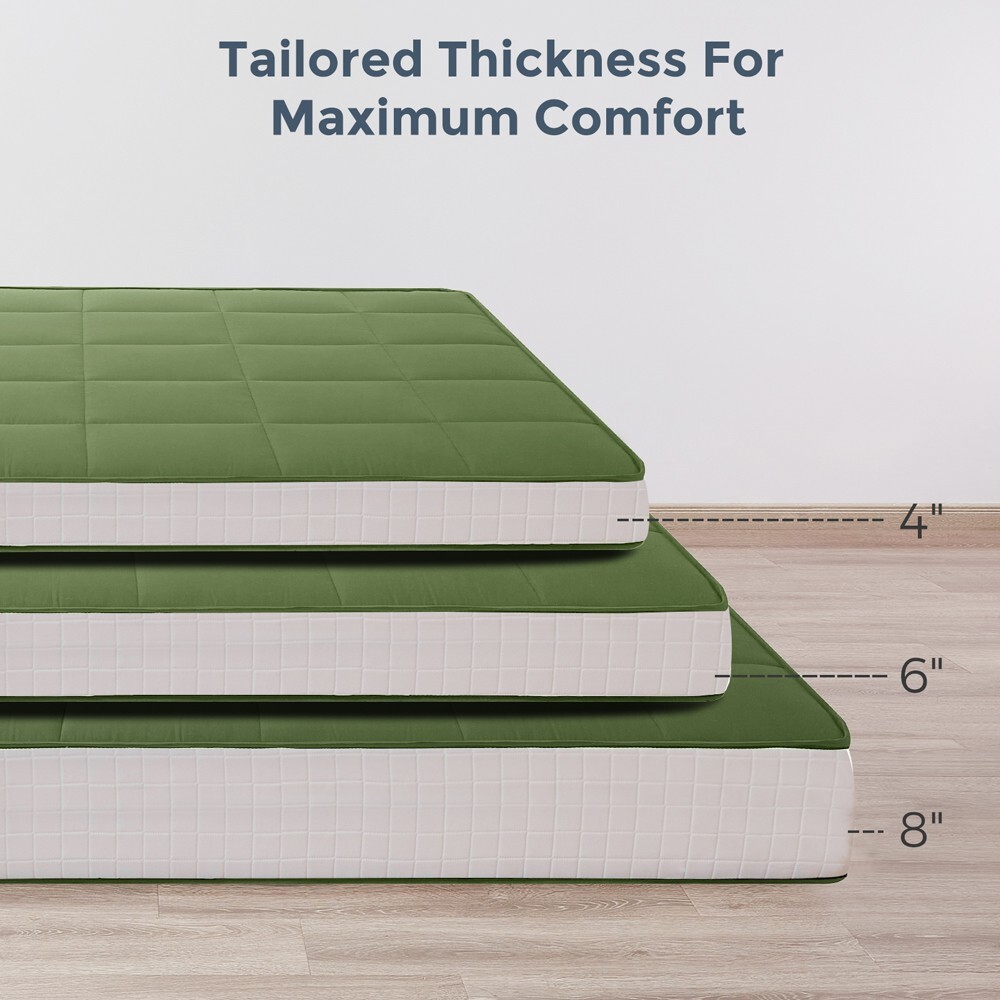 6″ Thick Japanese Foldable Futon Mattress Topper Floor Mattress Pad Guest Bed