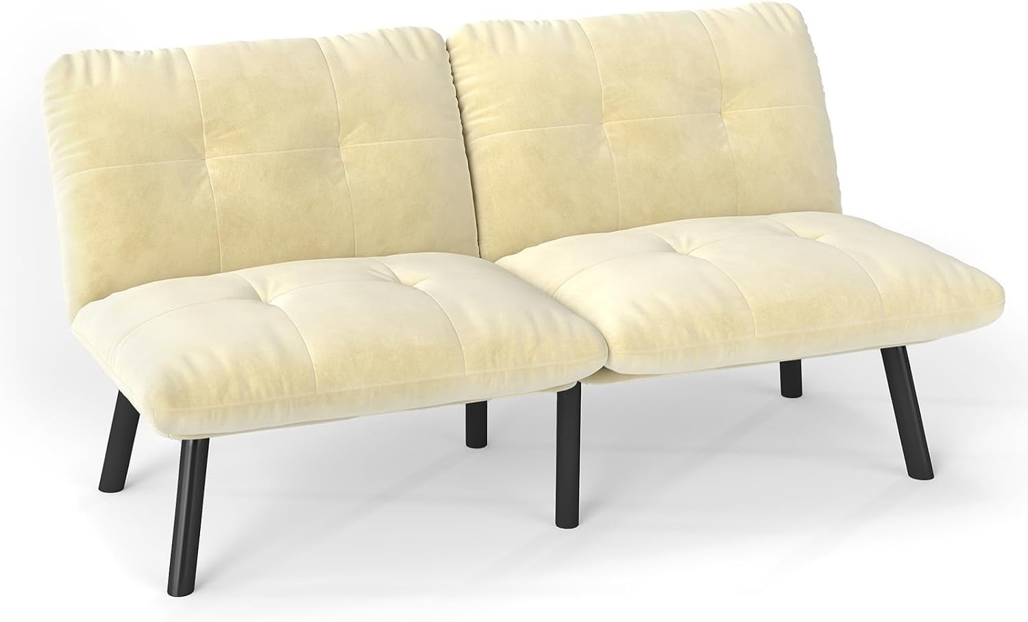 63″ L x 32″ W x 31″ H Cre Convertible Folding Sofa Bed Fabric Metal Fre