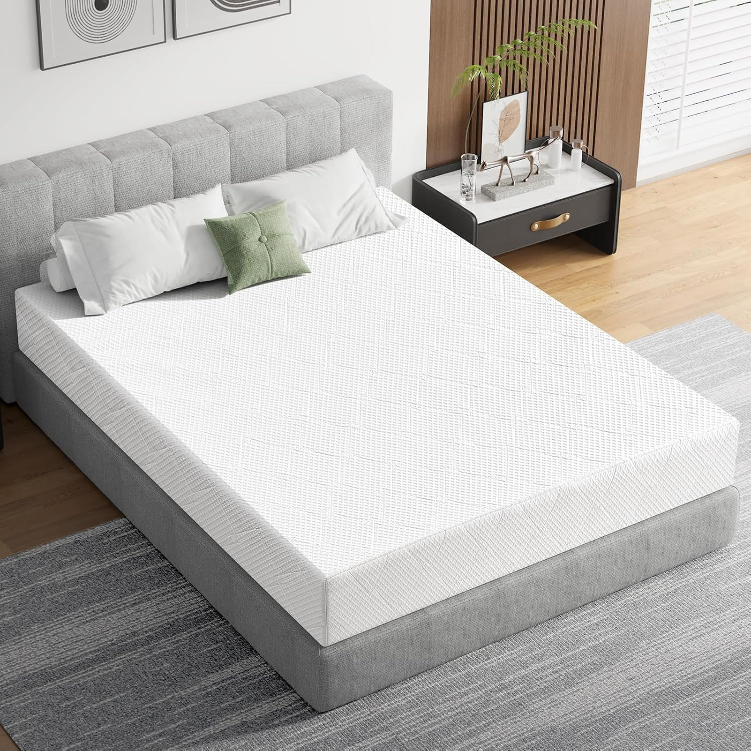 Extra Firm Mattress Twin XL Size 8 Inch, Premier High Density Foam Mattresses in