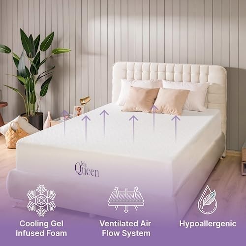 12 Inch Queen Mattress in a Box Hybrid Gel Memory Foam Pocket Spring Soft Plush