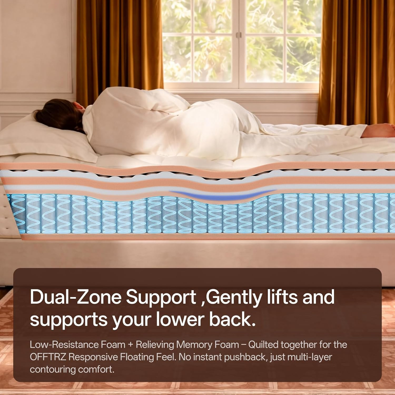 12″ King Size Hybrid Mattress – Medium-Firm Memory Foam for Ultimate Comfort