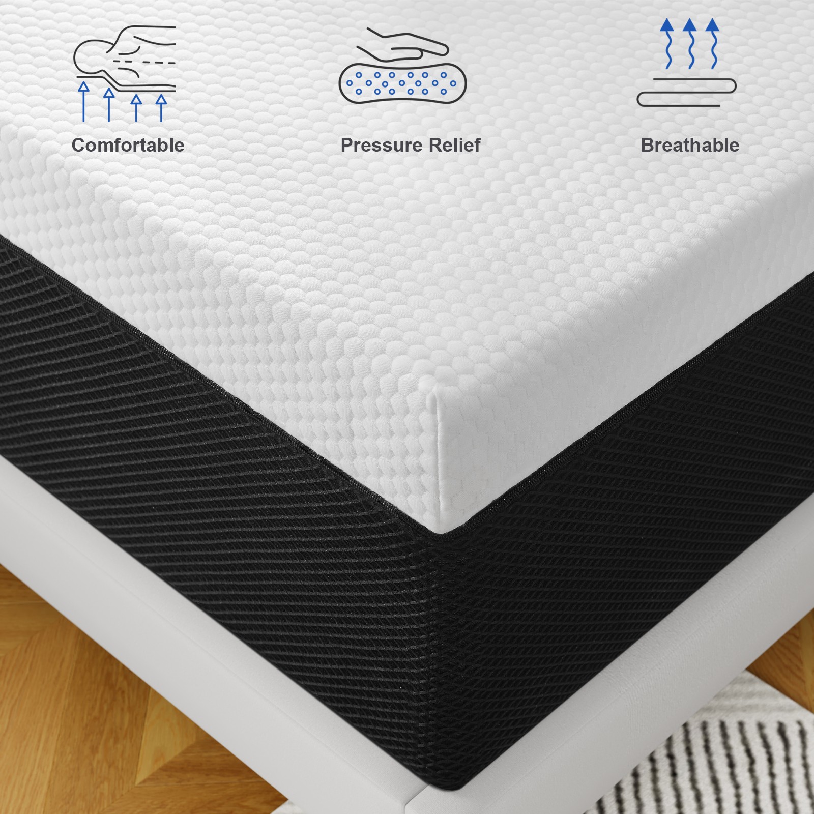 8″10″12″14″ Twin Full Queen King Size Memory Foam Mattress,Mattress In A Box