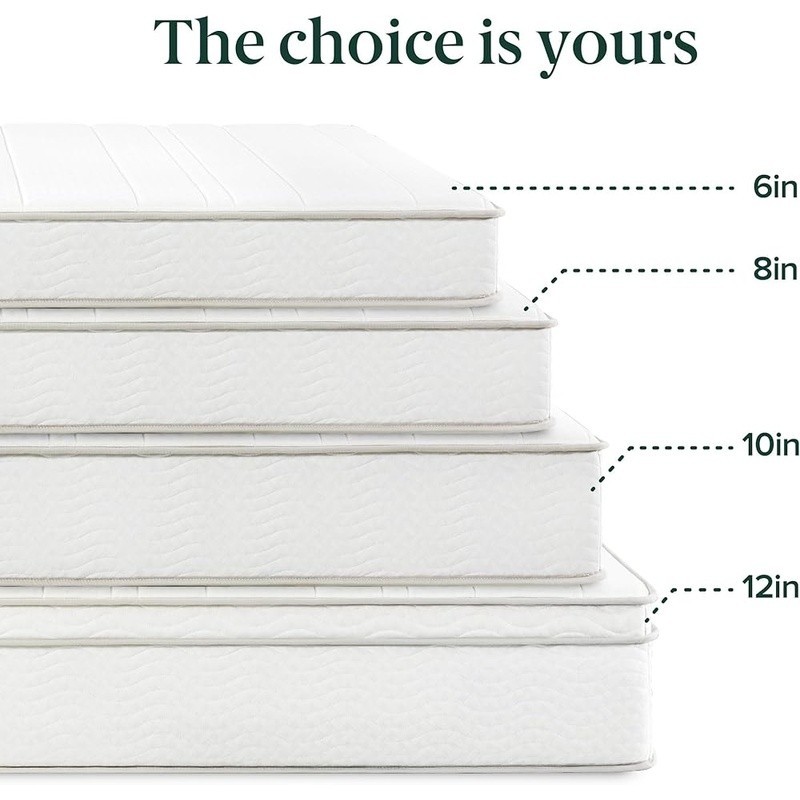 Comfortable Hybrid Mattress Durable Support CertiPUR-US Certified Safe Materials