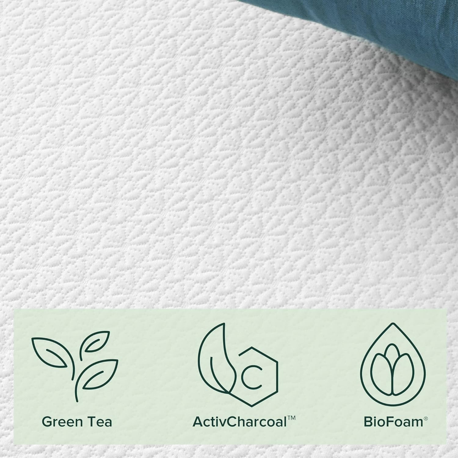 8″ Green Tea Memory Foam Twin Mattress in Box – CertiPUR-US Certified