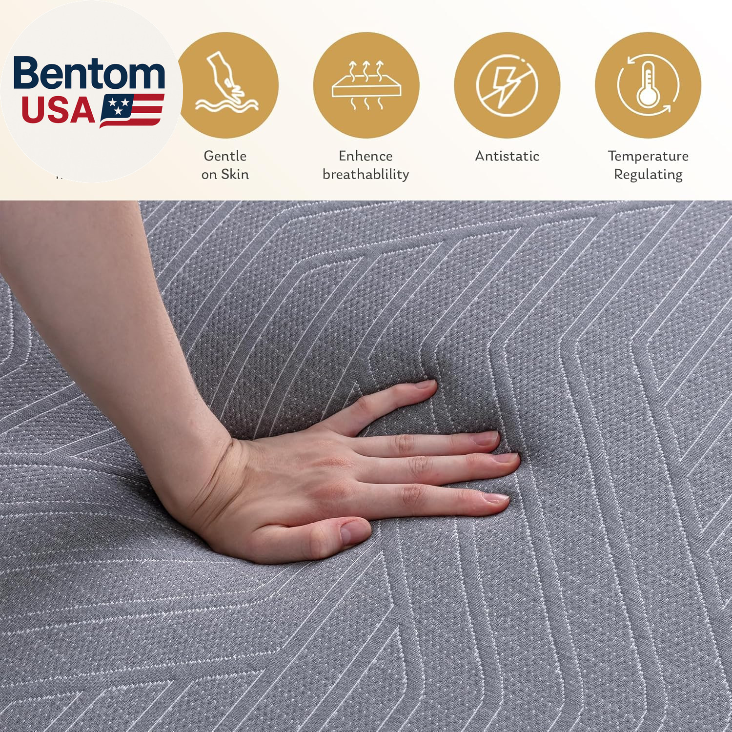 EGOHOME 14 Inch Twin Mattress, Copper Gel Memory Foam Mattress for Pain Relief,