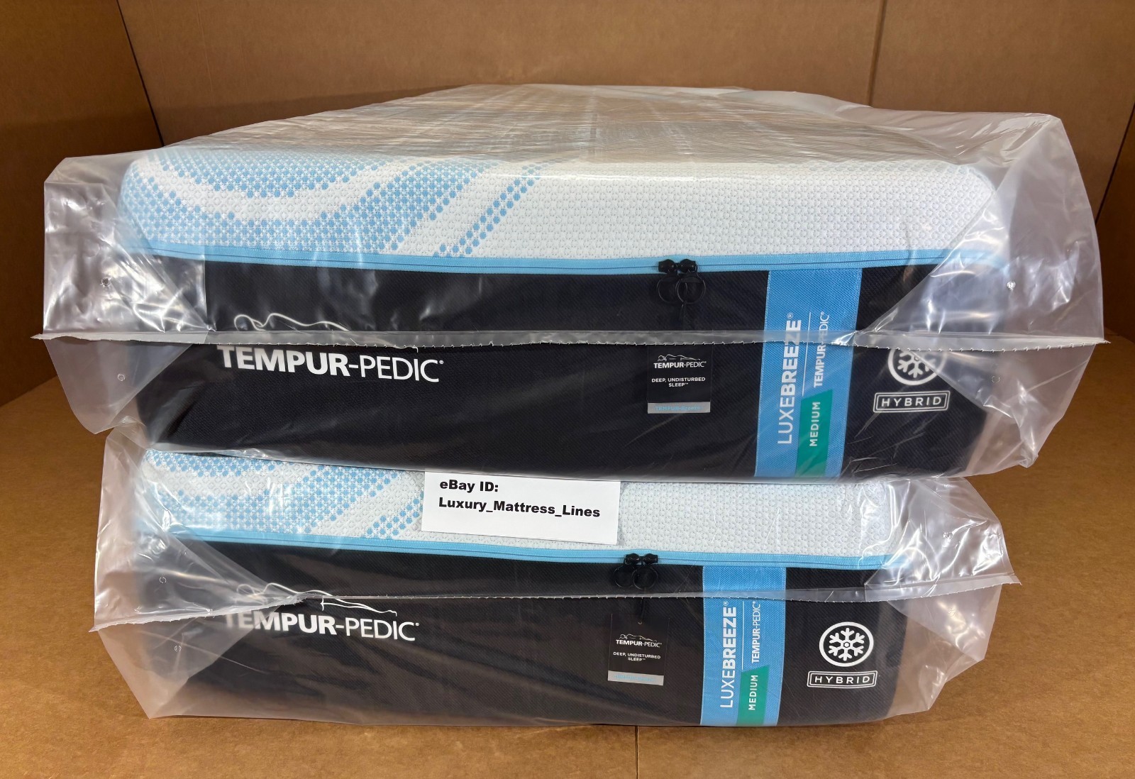 Tempurpedic Luxe Breeze Medium Hybrid 2.0 Split King Mattress MSRP $10,398 NEW!