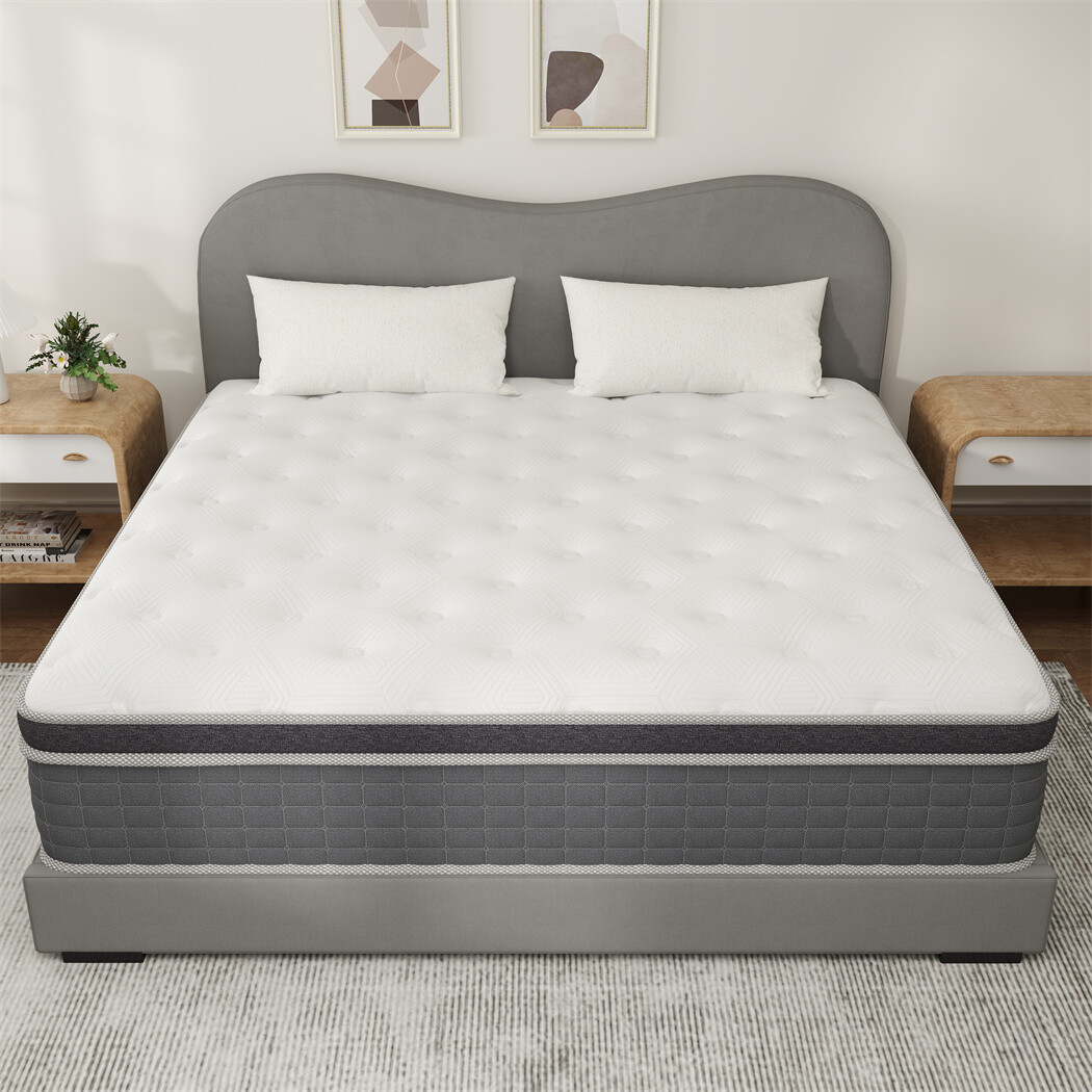 14″12″10″ Memory Foam Spring Hybrid Mattress In A Box Twin Full Queen King Size