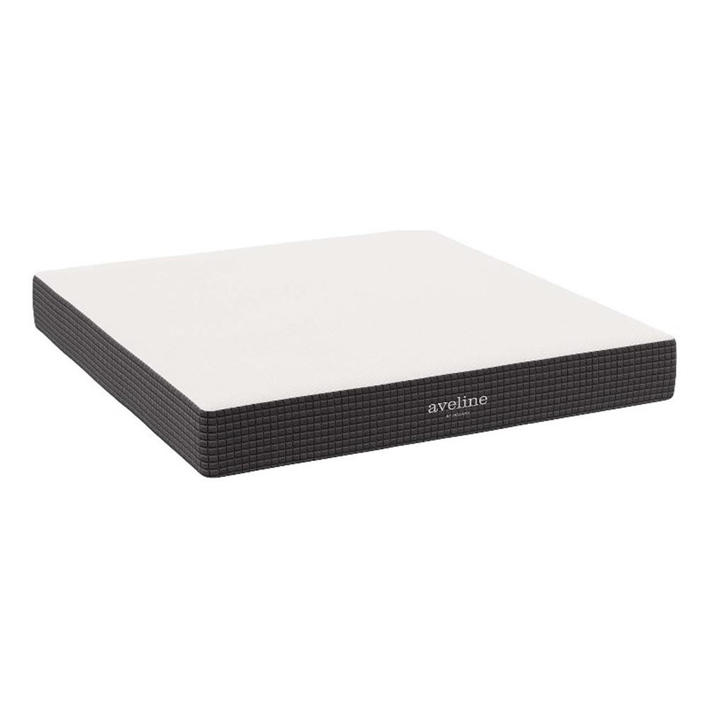 Modway Aveline 10″ Modern Style Memory Foam King Mattress in White