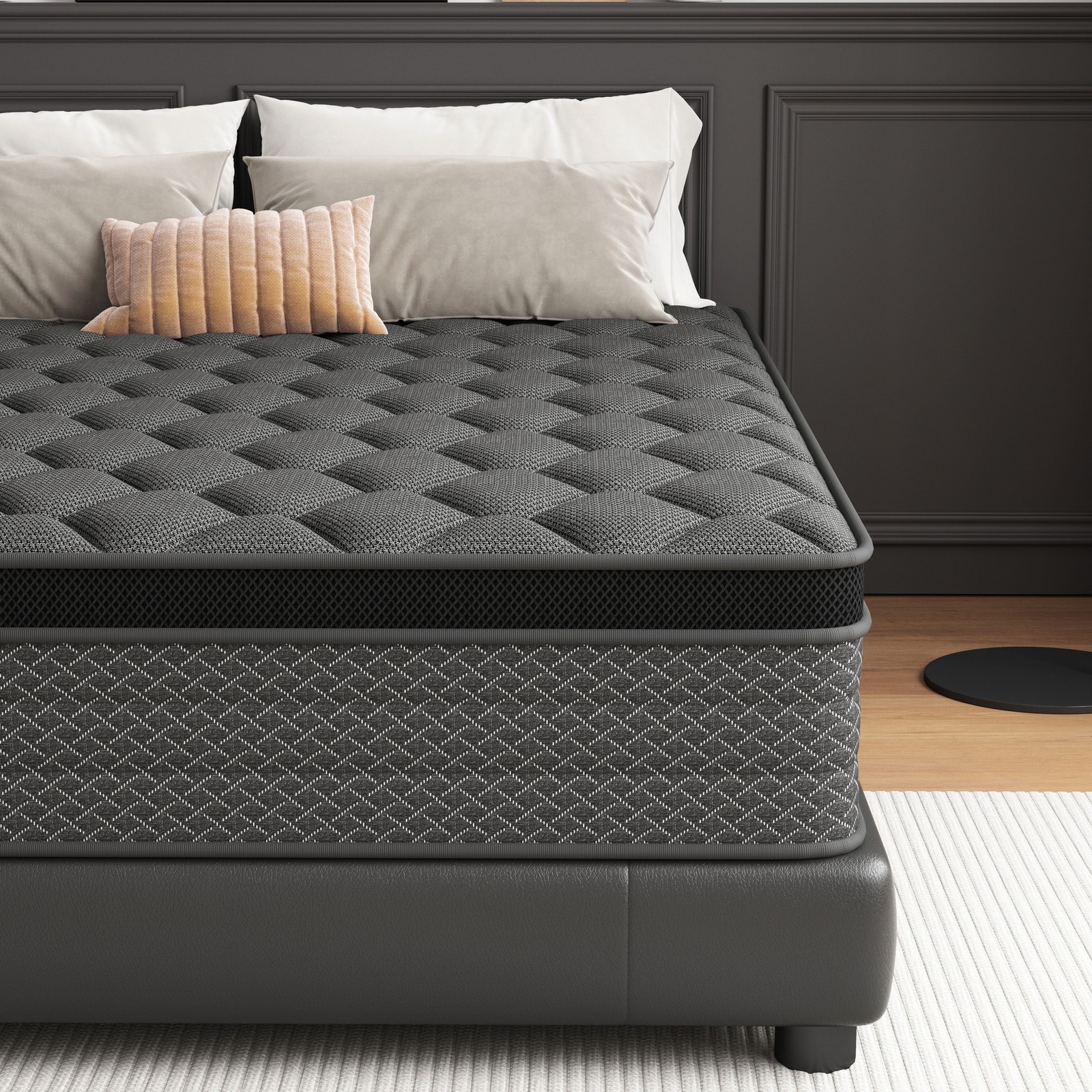 12″ Twin Full Queen King Hybrid Memory Foam Gel Mattresses Individual Coils FIrm