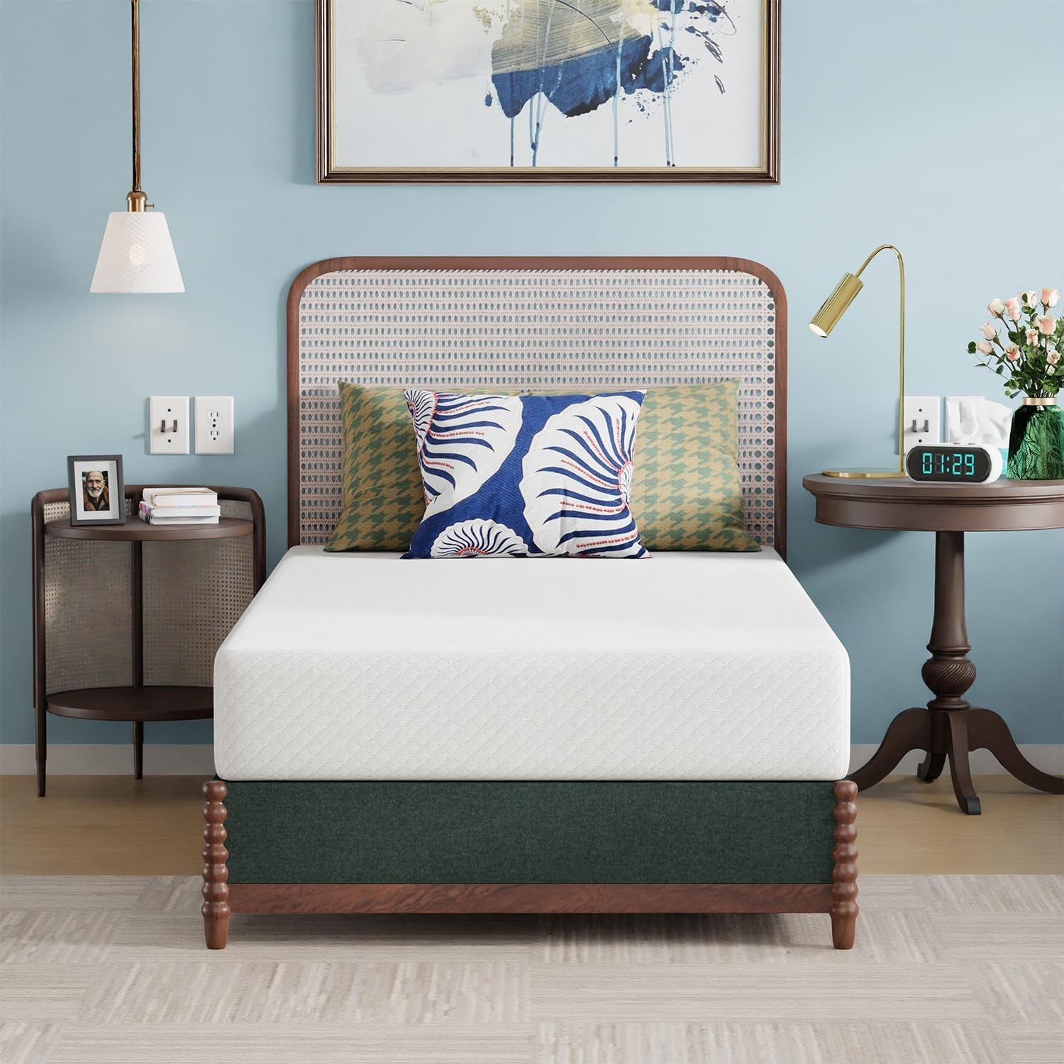 5 Inch Twin Mattress Gel Memory Foam Medium Firm Feel White Bed in a Box