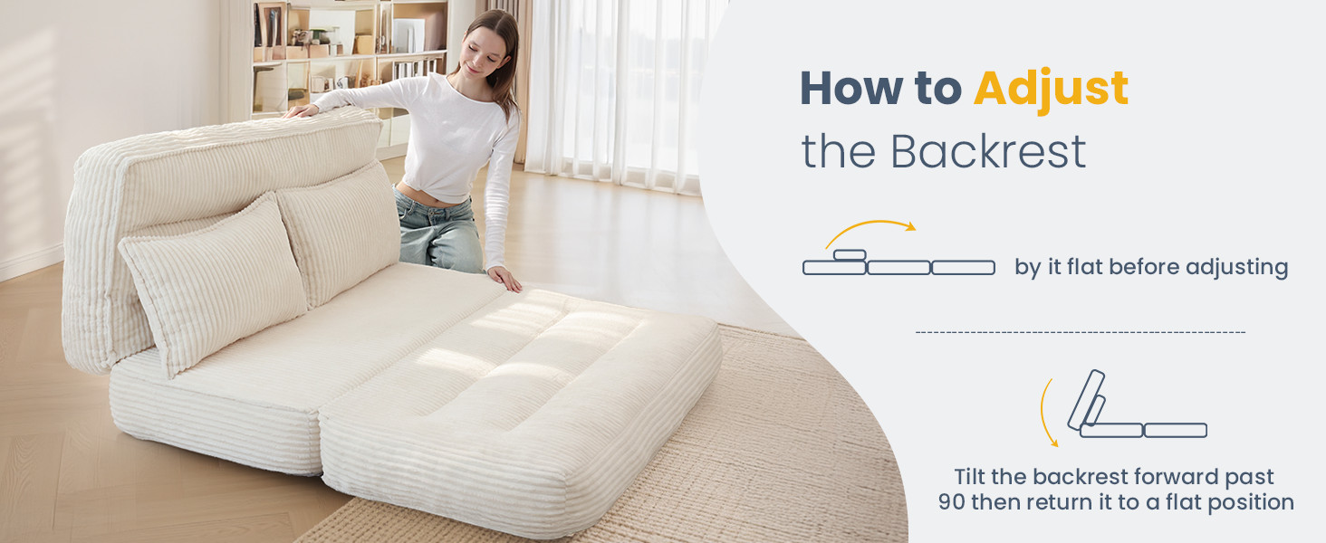 Convertible Folding Sofa Bed with Fixed Fre,Bonel Couch Loveseat