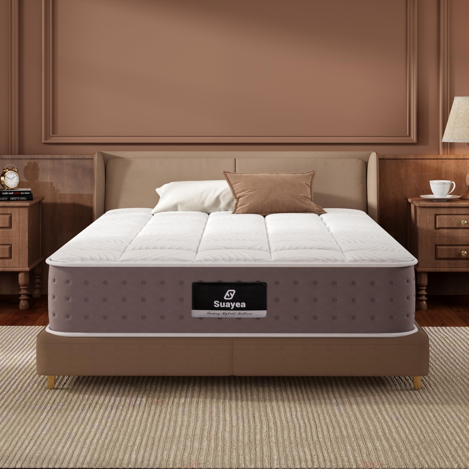 Twin Mattress, 8 Inch Hybrid Twin Size Mattress in a , Cooling Memory Foam Ma…