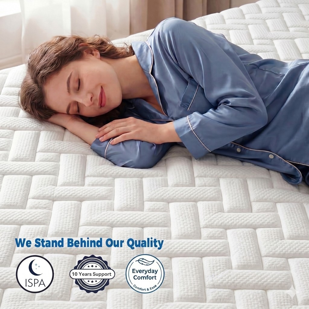 8″10″12″14″ Twin Full Queen King Size Mattress in a Box Hybrid Spring MemoryFoam
