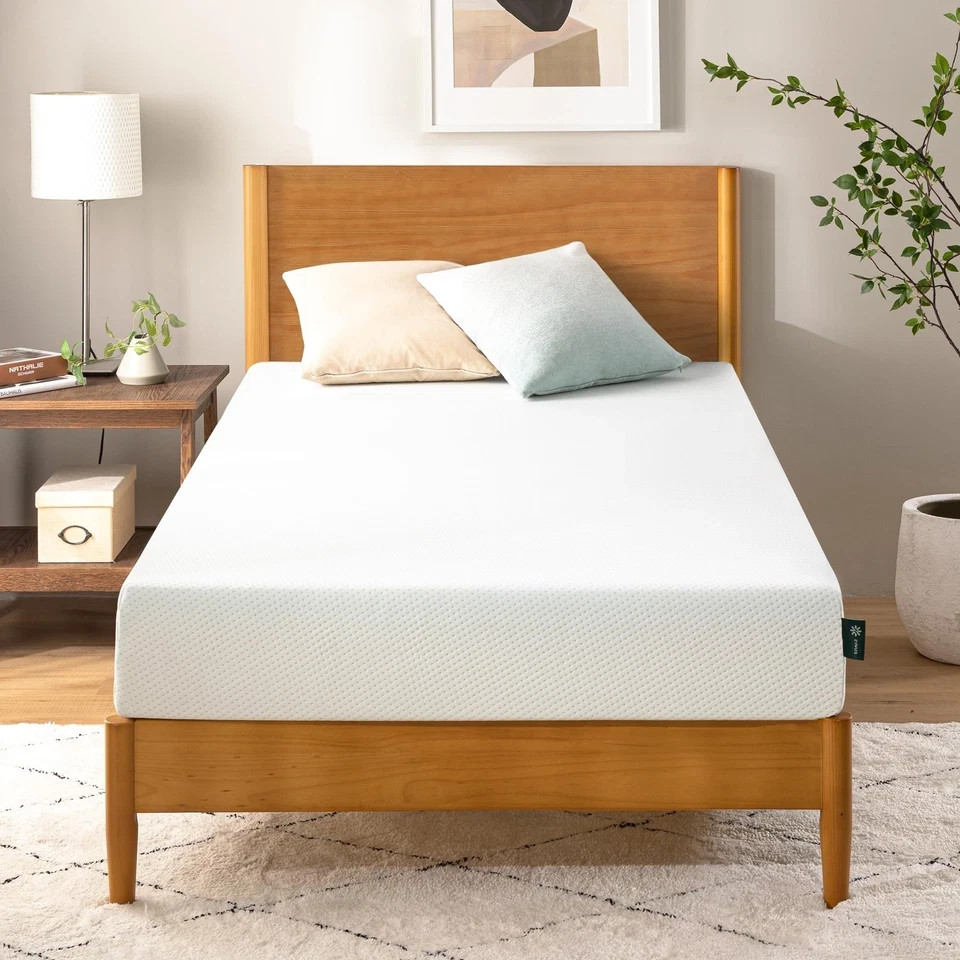 ZINUS 6 Inch 75 x 30 Narrow Twin Green Tea Memory Foam Mattress New