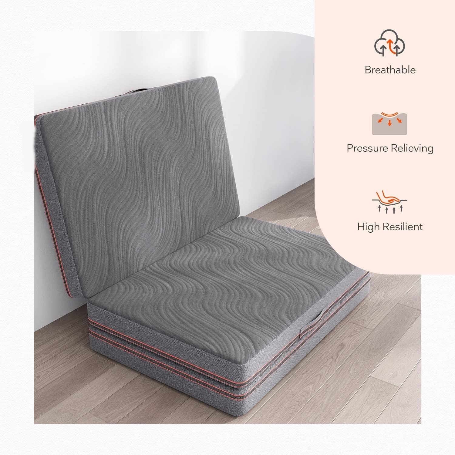 Colchonetas Espuma De Memoria Para Dormir En El Suelo Colchon IndividualPlegable