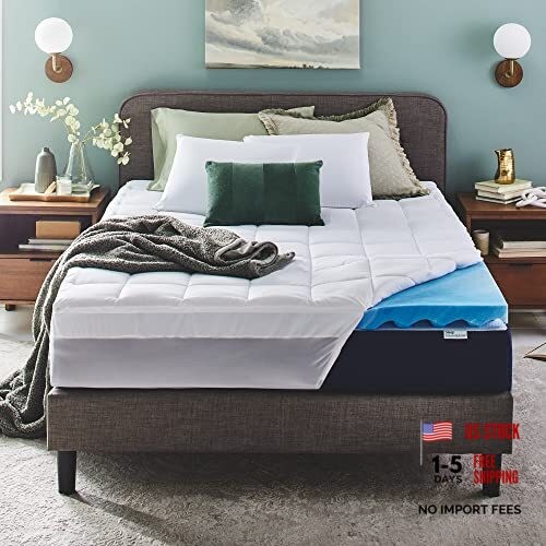 Dual Layer 4 Inch Memory Foam Mattress Size, Ultra Queen Topper Plush Support
