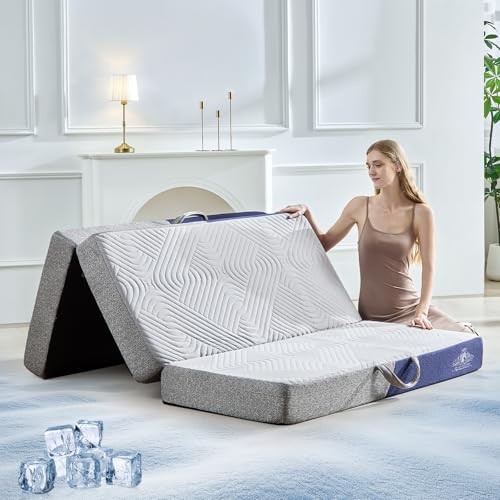 Cooling Foldable Mattress Memory Foam Mattress/Topper with Cold Full 6 Inch