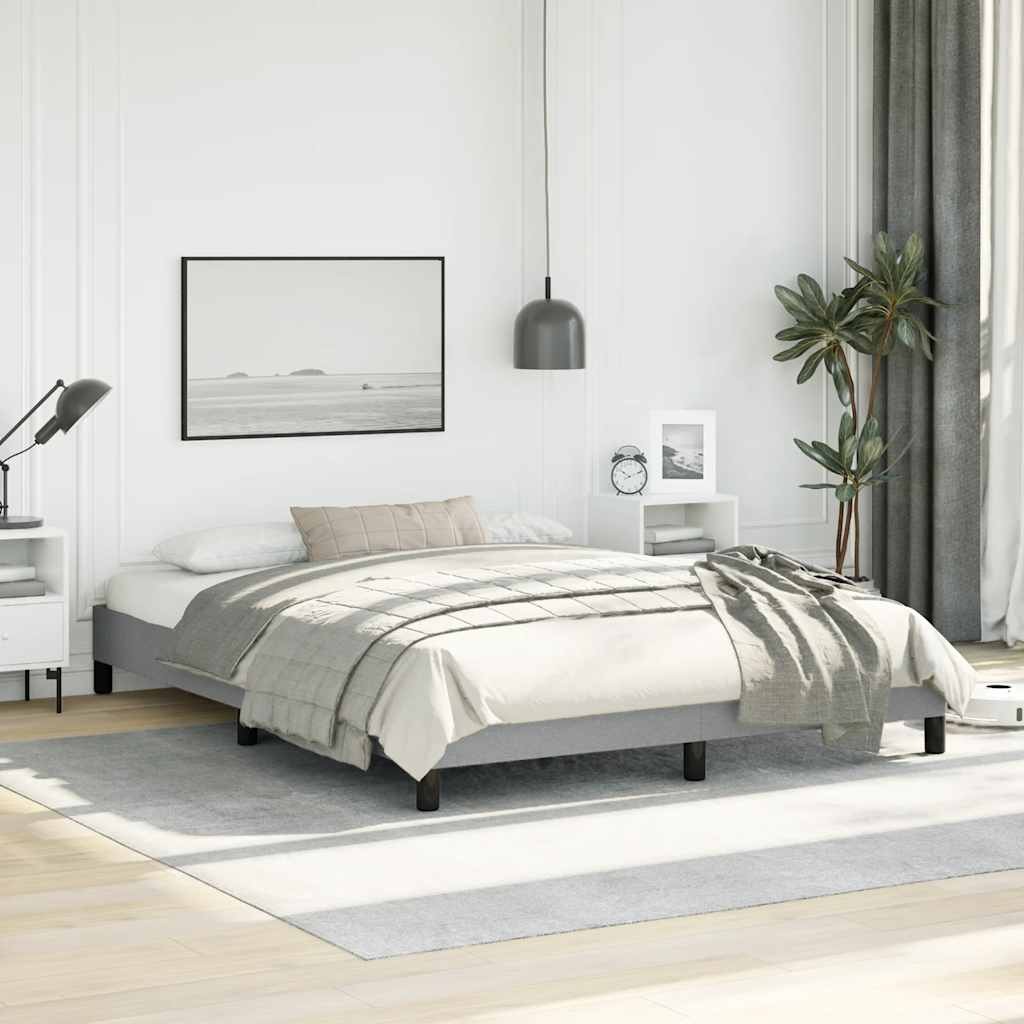 Bed Frame, Fabric, Easy Assembly, No Mattress vidaXL
