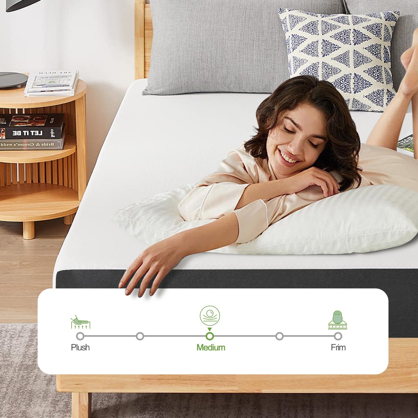 5 Inch Memory Foam Mattress, Fiberglass Free, Medium Firm, Mattress in A Box